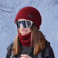 thumbnail image 4 of Winter Set with Tassel Scarf Classic Beanie Playful Design for Young Adults Hat Scarf, 4 of 5