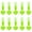Fluorescent green, variant on AOOOWER 10PCS Luggage Labels Easy To Find Fluorescent Heart Bag Baggage Identifiers