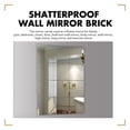 thumbnail image 6 of Shatterproof Wall Mounted Splicing Mirror Tiles, Self Adhesive Full Length Mirror for Bedroom, DIY Plastic Mirror Sheets for Home Gym, Flexible Vanity Wall Mirror, 6 of 8