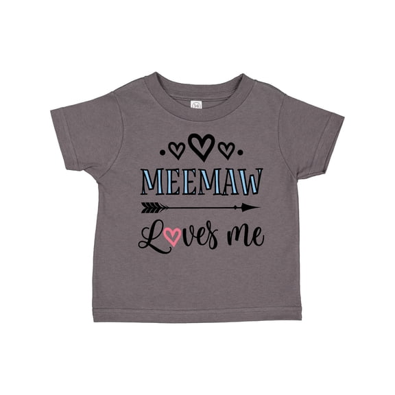Inktastic My Meemaw Loves Me Girls Girls Toddler T-Shirt
