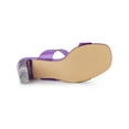 thumbnail image 6 of BLISSFUL STEP Women's Sandals Block Heels Clear Colorful Straps Slides Sandals, 6 of 8