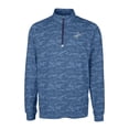 thumbnail image 2 of Men's Cutter & Buck Navy Los Angeles Dodgers Traverse Eco Camo Tri-Blend DryTec Quarter-Zip Top, 2 of 3