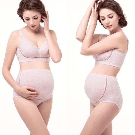 

Tangnade Women High Waist Pregnant Woman Underwear Adjustable Elasticity Maternity Pantie Pregnant Underwear