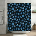 thumbnail image 4 of Honeii Blue Octopus Print Shower Curtain 72x72in,Bathroom Curtain,Waterproof Fabric Shower Curtain Set with Hooks, 4 of 4