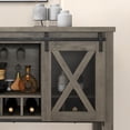 thumbnail image 4 of Ourlova Buffet Sideboard Cabinet 46.5 inch Buffet Cabinet with 2 Doors 9 Cubbies Stemware Rack Buffet Table Coffee Bar Wine Bar Storage Cabinet for Dining Room/Living Room/Kitchen, 4 of 9