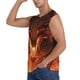 thumbnail image 3 of Fotbe Magma Fire Black Dragon Men's Camiseta sin Mangas Estampada para Hombres, Playera Casual para Gimnasio, Entrenamiento, Playa-Small, 3 of 7