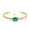14K Gold XZ382, variant on Micro-inlaid Color Zirconium Emerald Temperament Bracelet