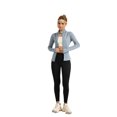 thumbnail image 2 of Women’s Slim-Fit Athletic Zip-Up Jacket with Thumbholes - Lightweight, Breathable, and Stylish, 2 of 6