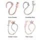 thumbnail image 5 of Sonducket Peluca de dibujos animados Bling Bling Gold Hairpiece Hand Knitting Cosplay Easy to Wear Lustrous Periwig Delicado Exquisito Encanto Ropa, zapatos y accesorios Miscelánea azul copo de nieve Sonducket AP013993-02, 5 of 6