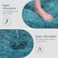 thumbnail image 3 of Walensee Bathroom Rug Non Slip Bath Mat (16 x 24, Hunter Green) Water Absorbent Soft Microfiber Shaggy Mat Machine Washable Bath Rug Thick Plush Rugs for Shower, 3 of 8