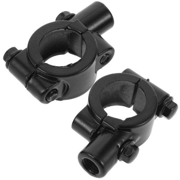 2Pcs Motorcycle Mirror Brackets Clips Metal Mount Holder for Bike Motorbike Mirror Accessories