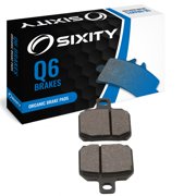 Sixity Q6 Rear Organic Brake Pads compatible with Piaggio X9 Evolution 500 2007 Complete Set
