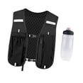 thumbnail image 4 of Chaleco de hidratación ligero para hombres y mujeres, ajustable, transpirable, para acampar Negro, 4 of 9