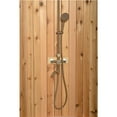 thumbnail image 4 of ALEKO Outdoor Ellipse Backyard Beach Pool Shower Rustic Cedar, 4 of 12