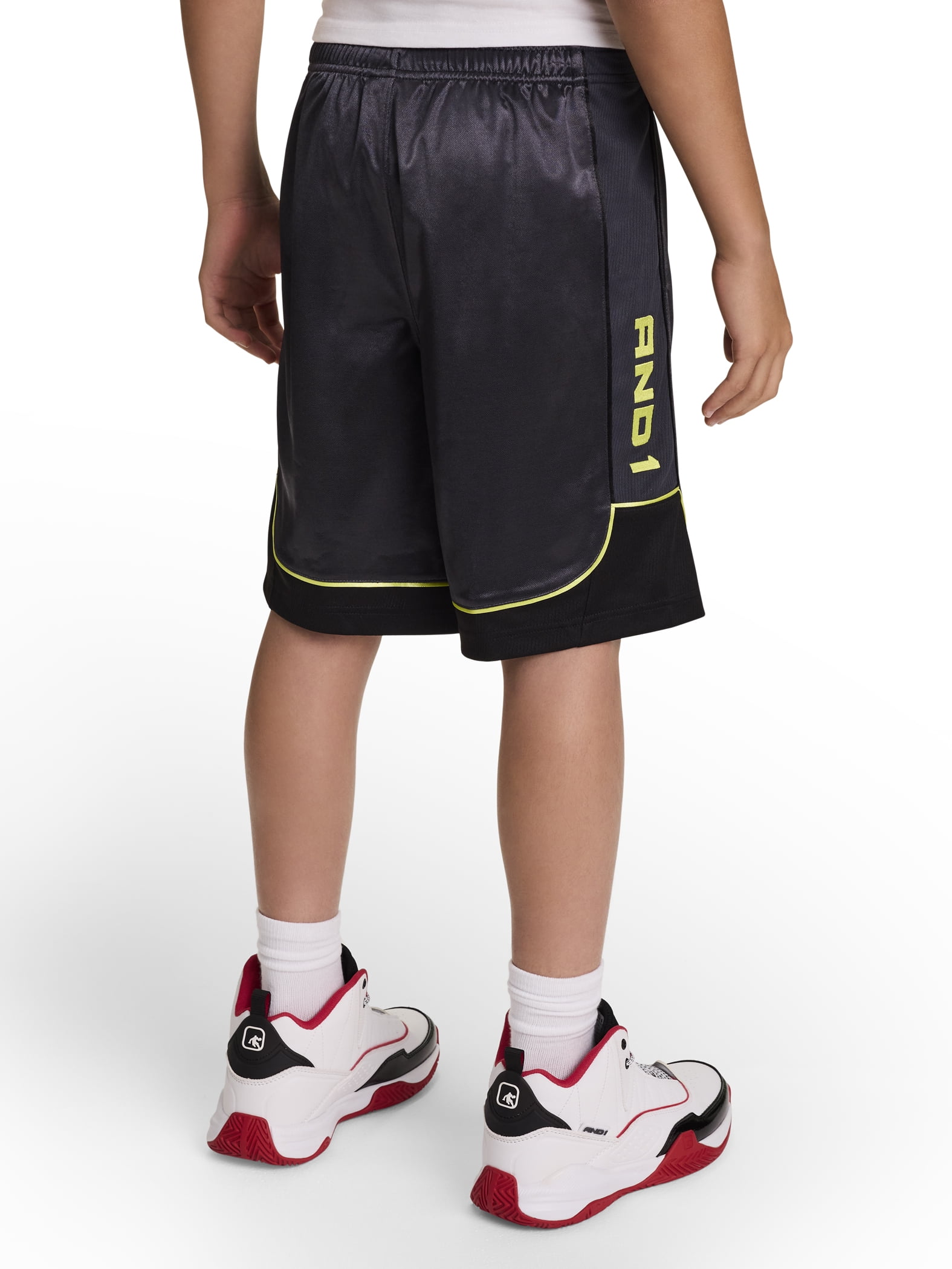 AND1 Boy's All Court Basketball Athletic Shorts, Sizes 4-18