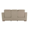 thumbnail image 5 of Titan Furnishings 90" Modern Faux Leather Upholstered Sofa in Beige, 5 of 10