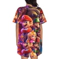 thumbnail image 3 of Lsque Mario Women's Short-Sleeved Pajama Set - 2 Piece Soft and Lightweight Sleepwear Set-3X-Large, 3 of 9