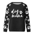 thumbnail image 3 of Cute Crew Neck Sweatshirts for Women Spring Fall Fashion Long Sleeve Graphic Print Pullover Tops Casual Workout Shirts(Black,S), 3 of 4