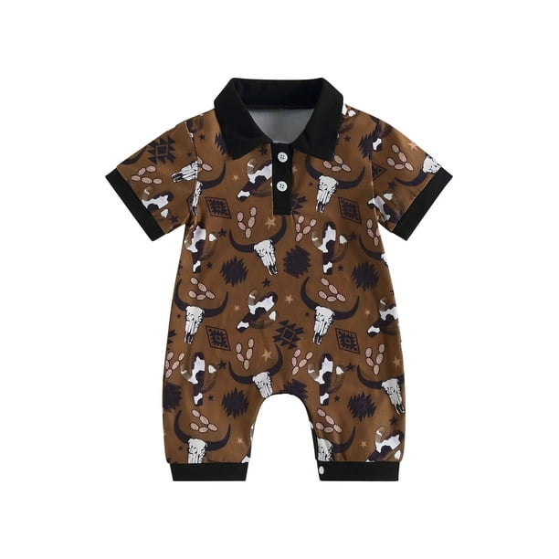 Wassery Western Baby Boy Summer Clothes 3 6 12 18 Months Infant Cow