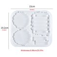 thumbnail image 4 of Cup Mat Resin Mold Set Epoxy Resin Cup Stand Holder Mold Set DIY Cup Mat Mold Set with Display Holder Silicone Heat Insulation Pad Mold DIY Tabletop Mold for Making Home Decor, 4 of 8