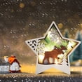 thumbnail image 5 of Fiudx Adornos de Madera, Diseños Artesanales de Papá Noel y Muñeco de Nieve, Figuras de Madera Talladas con Detalles, Escena de Bosque Natural, Decoración para El Hogar y La Oficina, Regalo Único, 1, 5 of 5