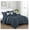 Lissien, variant on Luxury 8 Piece California King Comforter Set with Shams and Cushions, Modern Classy White Gray Navy Pattern Comfy Bedroom Cover Collection Sheet, Bed in a Bag, King Size