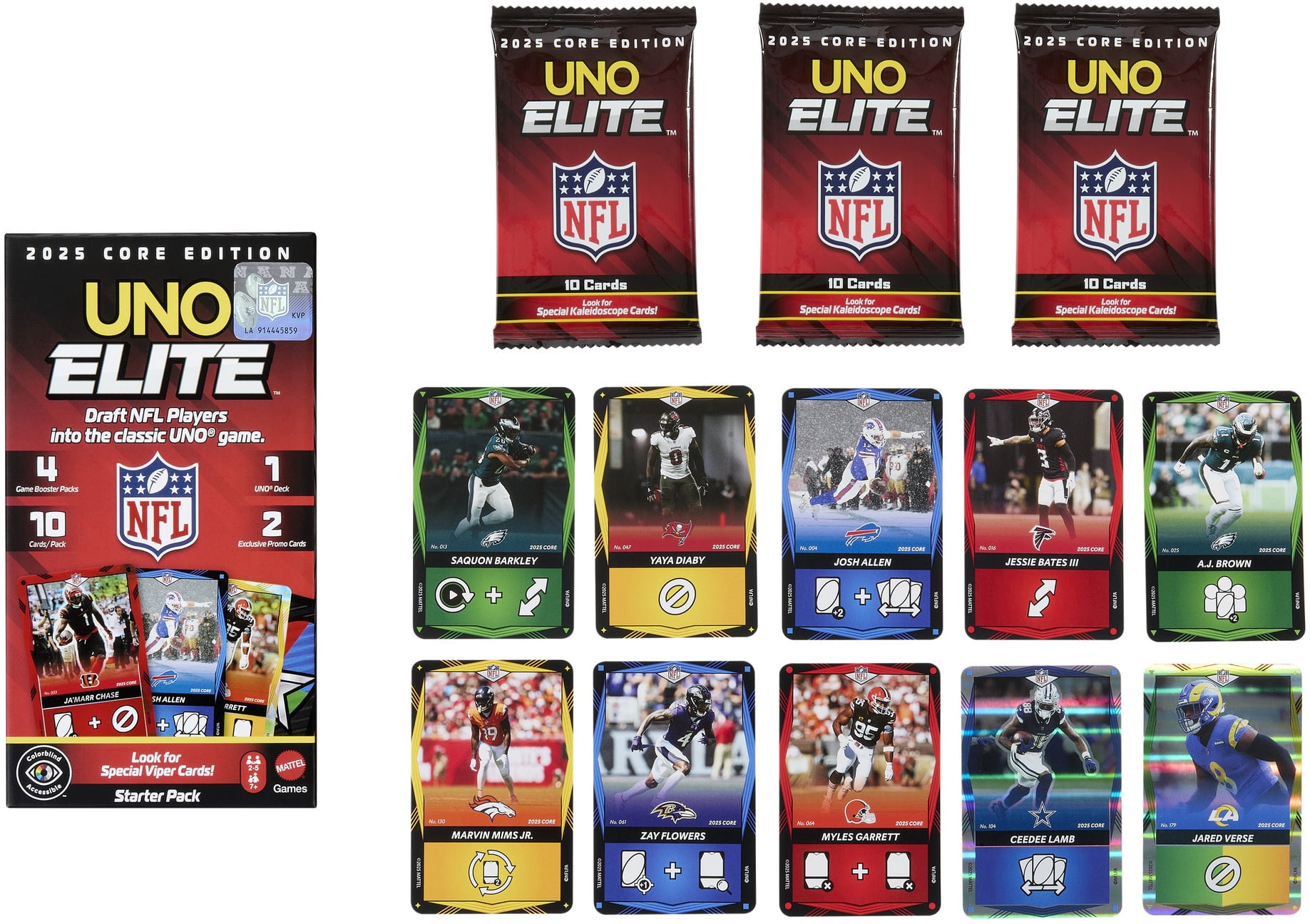 UNO: Elite NFL 2025 Core Edition Starter Pack