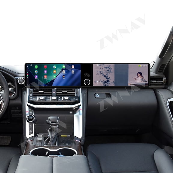 ZWNAV Dual 12.3 inch for Toyota Land Cruiser 2021-2025 GPS Navigation Android 13 Car Radio CarPlay Multimedia Player Head Stereo Unit HD Screen