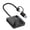 Black, variant on Double Slot USB 3.1 Card Reader With 5 Slot For Cards And Extra USB Port For Accessories