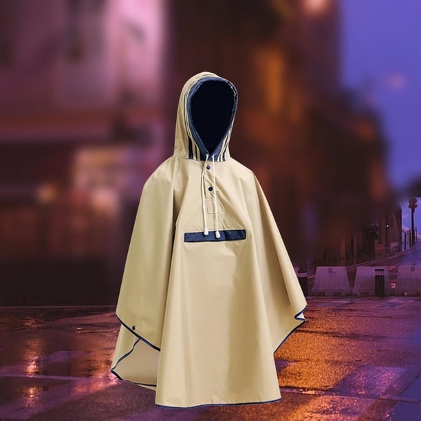 Poncho impermeable Yinane con Capucha Reutilizable para Adultos Talla XL