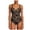Black, variant on Women's Lace Shapewear Bodysuit Tummy Control V Neck Backless Body Shaper Cami Tops Thong Body Suits (White, L)