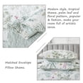 thumbnail image 4 of Lanpei Boho Leaf Bedspread Set 3-Piece King,100% Cotton Tropical Plant Quilt Coverlet Floral Bedding Set Lightweight Farmhouse Quilted Bedspread (1 Coverlet+2 Pillow Shams), 4 of 7