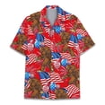 thumbnail image 2 of Camisa hawaiana con estampado 3D de mono y orangután para hombre, camisas de vacaciones de verano, camisas de manga corta con botones para la calle, la playa, el surf, Aloha, 2 of 5