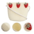 thumbnail image 1 of WHAMVOX Sac Tissé en Paille Sac Seau Tissé Multi 1Ensemble Style Mode Été Voyage, 1 of 5