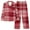 Wine 2, variant on LIaqionyy Womens Pajamas Set 2 Piece Plaid Button Down Pjs Soft Long Sleeve Top and Pants Sleepwear Lounge Sets