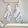 thumbnail image 4 of SKYSONIC Lavender Soft Hand Towels 2-Piece,14.4" x 28.3" Absorbent Bath Towel Decorative Fingertip Towels for Bathroom Gym Spa Hotel Beach Swimming Pool, 4 of 7