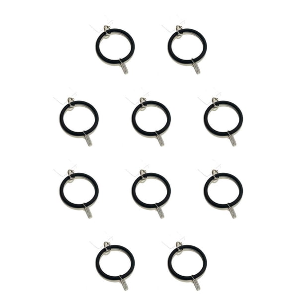 Injueey Cadena de silicona para teléfono móvil, resistente al agua, Color sólido, anillo Universal antipérdida, para caminar al aire libre, Negro 10Conjunto