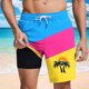 thumbnail image 2 of Pantalones Cortos Casuales para Hombre Imprimir con Bolsillos Pantalones de Playa de Cintura Elástica, Pantalones Cortos de Cintura Elástica para Hombre, 2 of 5