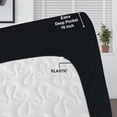 thumbnail image 3 of IR Imperial Rooms 2 Pack Fitted Sheet Ultra-Soft Microfiber Deep Pocket 16” Black Queen, 3 of 8