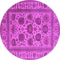 thumbnail image 1 of Ahgly Company Indoor Round Oriental Pink Traditional Area Rugs, 7' Round, 1 of 4