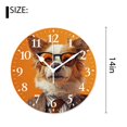 thumbnail image 2 of 14 Inch Wall Clock Battery Operated Silent Clock Decorative for Office, Kitchen, Outdoor, Living Room，Summer Dog Sun Bathing attractive, 2 of 4