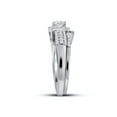 thumbnail image 3 of 14kt White Gold Princess Diamond Bridal Wedding Ring Band Set 7/8 Cttw, 3 of 3