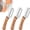 3 pc, variant on Multifunctional Vegetable Peeler with Wooden Handle and Bottle Opener, 2-in-1 Stainless Steel Blade, Contour-Flow for Kitchen Prep, Camping, Apple Potato Pumpkin Papaya Peeling