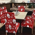 thumbnail image 2 of Juego de 4 sillas navideñas con decoración de Papá Noel, ideal para la familia, la cocina y el comedor., 2 of 5