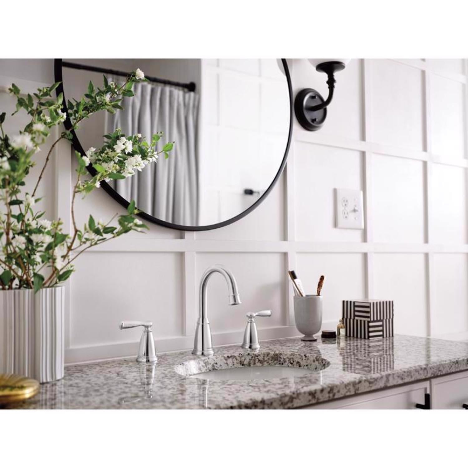 Moen Banbury Chrome Widespread Bathroom Sink Faucet 8 - 16 in.