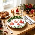 thumbnail image 4 of ShaoXinWan Christmas Decorations Indoor Outdoor, Brightly Printed Disposable Yearly Tableware Collection, Party Dinnerware Set for Yearly Dinner Gathering, 4 of 6