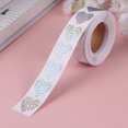thumbnail image 2 of CIMAXIC Party 1 Roll of 500PCS Heart Shape Sticker Self-adhesive Gift Labels Sticker Label Decals Creative Roll Label Sticker for Gift Party,0.98"X0.98"X0.04", 2 of 4