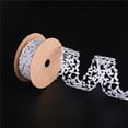 thumbnail image 3 of KLKCMS 1 Meter Hollow Leaf Lace Trim Ribbon Embellishment for Gift Wrap 30mm, 3 of 6
