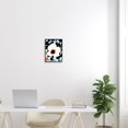 thumbnail image 2 of Stupell Industries Retro Floral Shapes Abstract Geometric Petals Silhouette Graphic Art Black Framed Art Print Wall Art, Design by Deborah Velasquez, 2 of 5