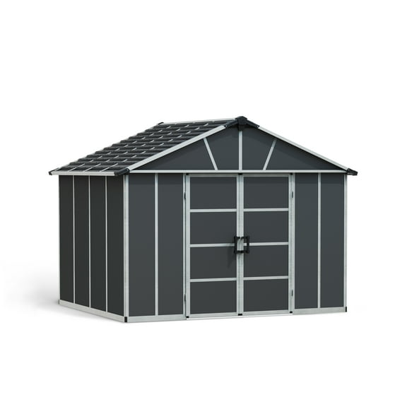Palram - Canopia Yukon 11' x 9' Shed - Gray